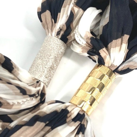 LOUIS VUITTON tassel shawl fringe Rhinestone Stole/Shawl - Picture 5 of 10